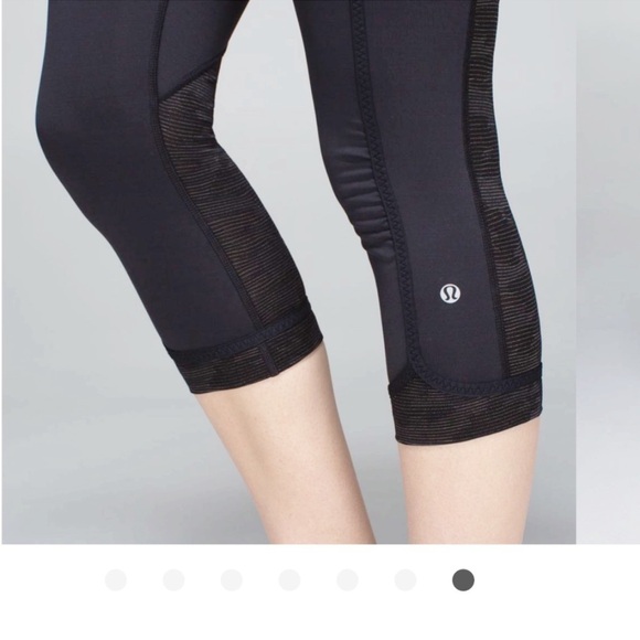 LULULEMON Run For Days Crop Legging Black Camo 8 - Picture 4 of 8